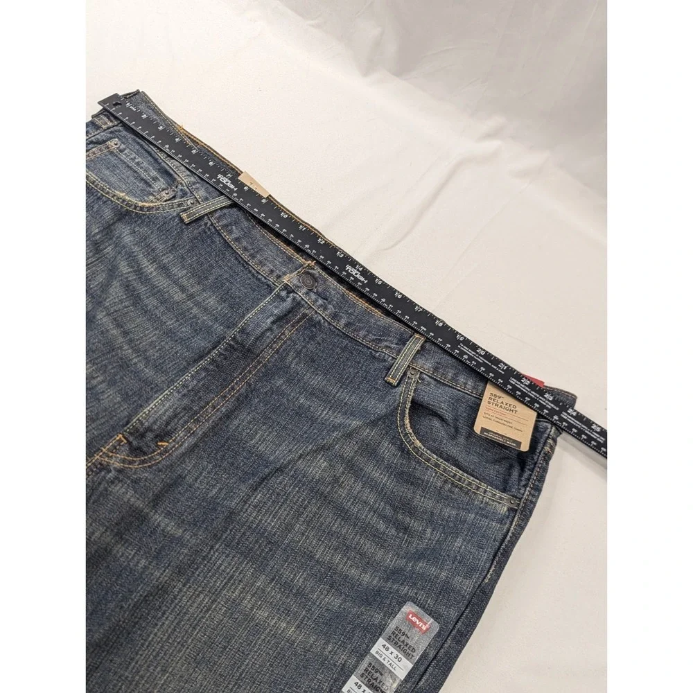 Levi's 559 Relaxed Straight Fit Jeans Blue Big & Tall 48x30 True‎ NWT RT$69.50